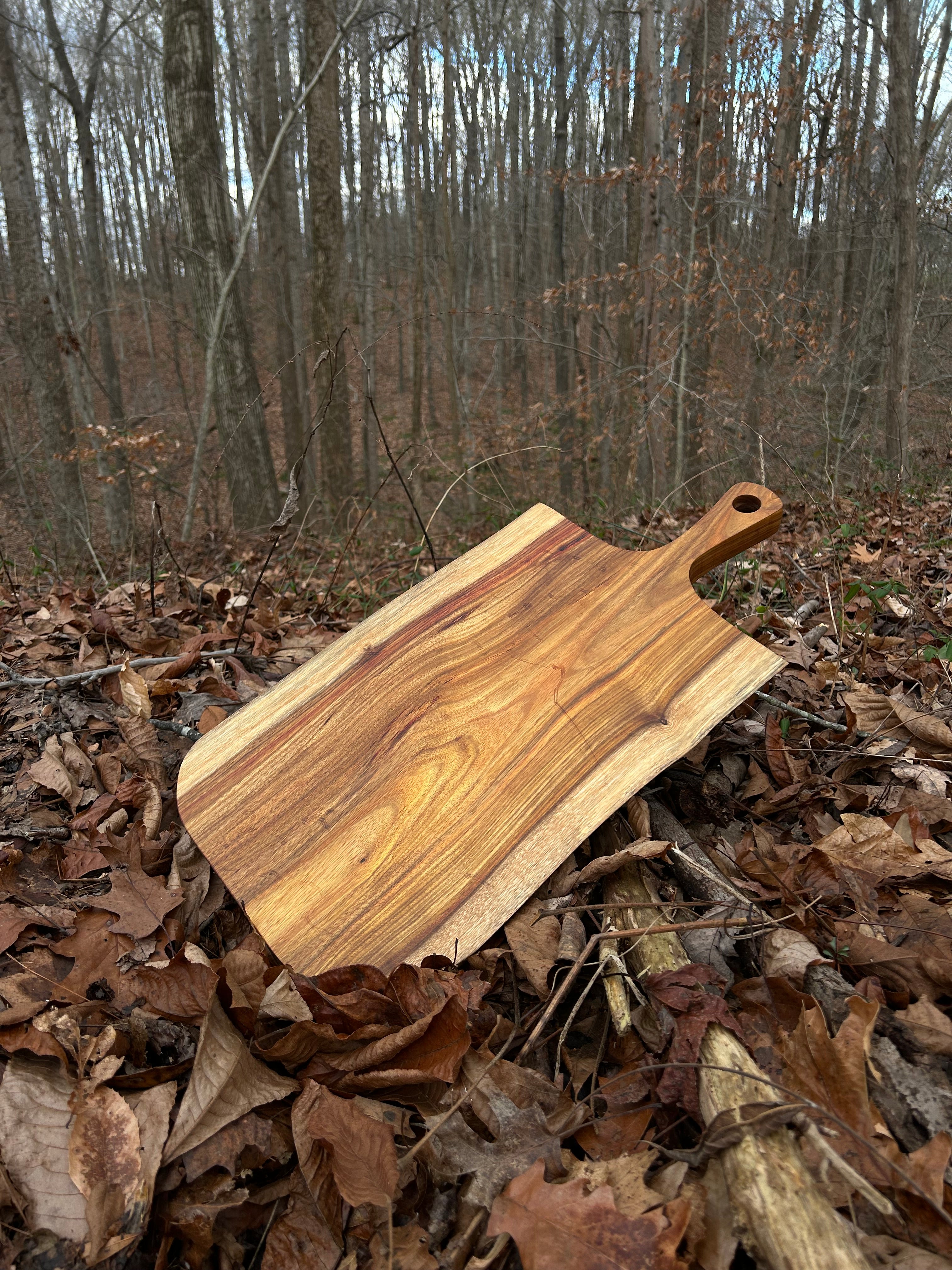 Live edge Charcuterie Board outlet with leather handles