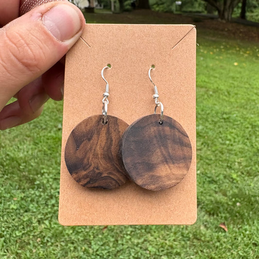 Bolivian rosewood earrings